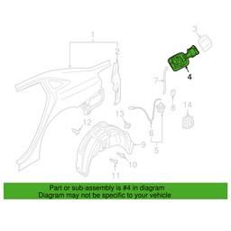 Audi Fuel Filler Housing 8V5809906B - Genuine VW/Audi